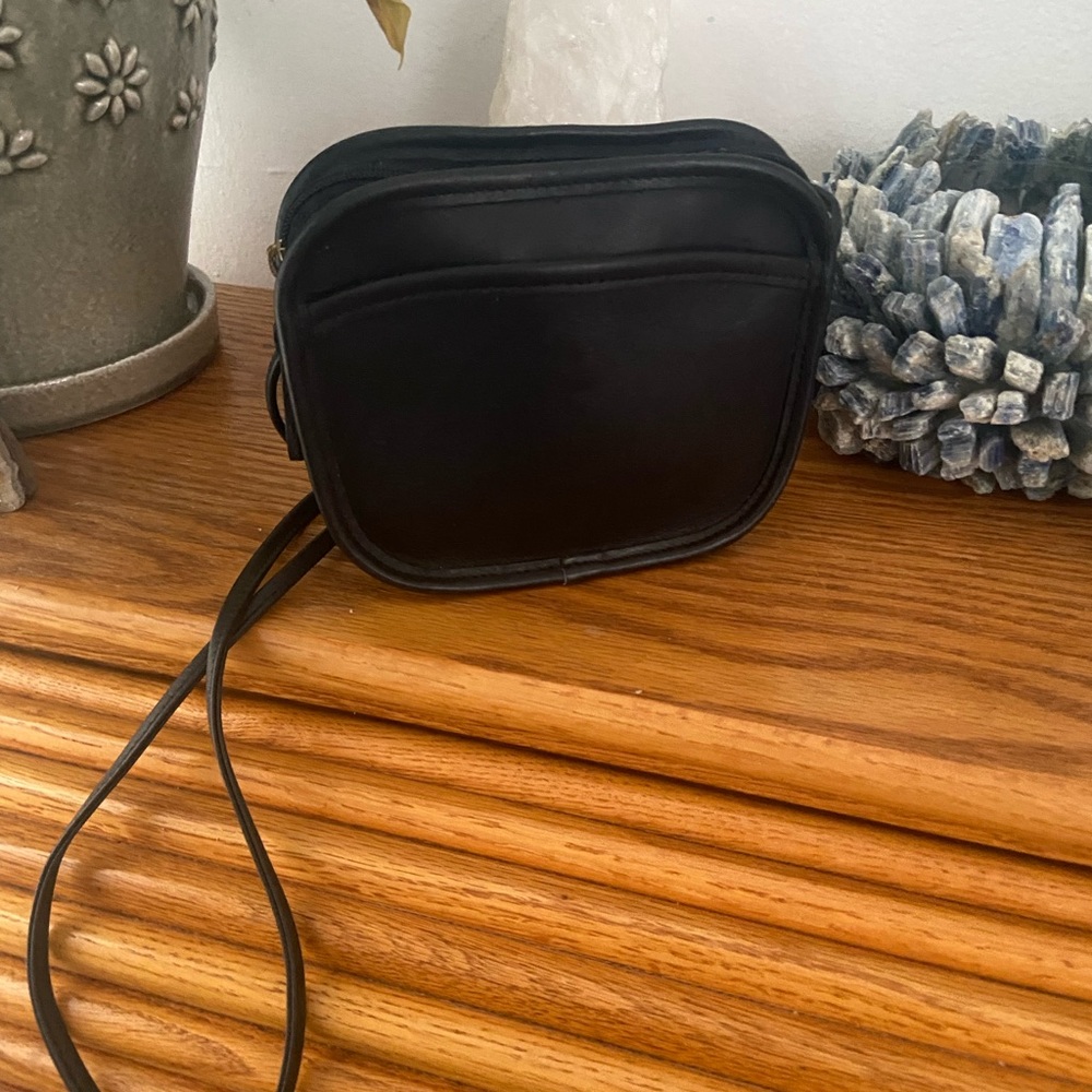 Vintage Coach Hadley Crossbody Black Leather Bag